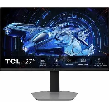 Monitor TCL 27G64 27" HVA 2560x1440/1ms/600 nits/5000:1/180Hz/2xHDMI/DP/VESA/High Adjustable/Tilt/Swivel/Low Blue Light/FreeSync