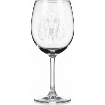 Sklenice Sklenice na víno s gravírovaným motivem – Velššpringršpaněl – 2