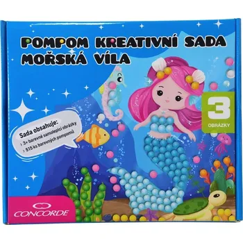Výtvarná sada Pompom kreativní sada Mořská Víla