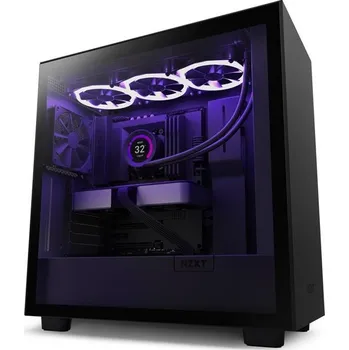 PC skříň NZXT skříň H7 / ATX / 2x120 mm fan / USB-C / 2x USB / prosklená bočnice / černá