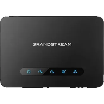 Konferenční telefon Grandstream HT812 (ATA), 2x FXS, 2 SIP účty, 1x Gbit LAN, NAT router, 3-cestná konf., auto-provisi.
