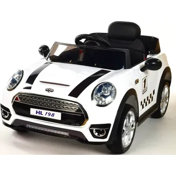 Dětské vozidlo Dětské elektrické autíčko Morísek bílá - POSLEDNÍ KUS