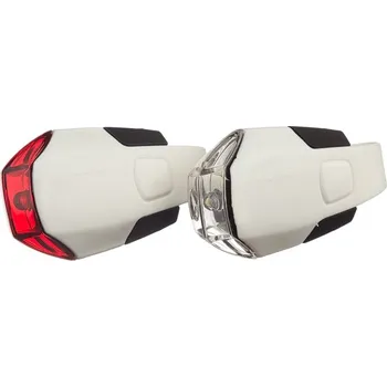 Cyklosvítilna GUEE Camaro set přední+zadní světlo/blikačka-bílá