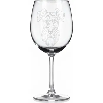 Sklenice Sklenice na víno s gravírovaným motivem – Knírač – 2