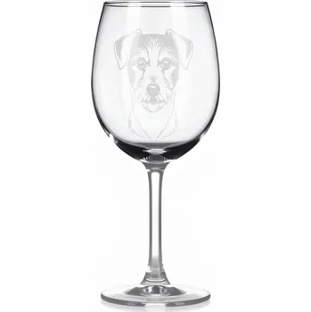 Sklenice Sklenice na víno s gravírovaným motivem – Parson Russell teriér – 2