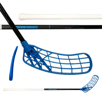 Florbalová hůl SALMING Nitrolite Trident F30 JR Black/Blue 87(98 R) - 87 (98) cm/Pravá ruka dole