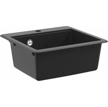 Nerezový dřez Dřez Černá 470 x 440 mm Žula