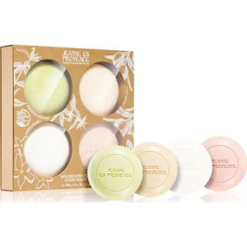 Parfém Jeanne en Provence Olive/Jasmine/Verbena/Rose tuhé parfémované mýdlo 4x 100 g