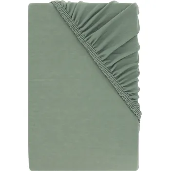 Prostěradlo LIVARNO® Žerzejové napínací prostěradlo, 180–200 x 200 cm (zelená)