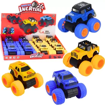 autíčko Terénní lezecké autíčko s setrvačníkem – žluté nebo modré