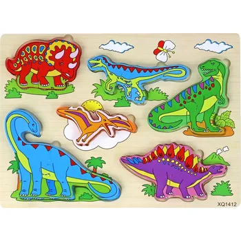 Puzzle Lean Toys 3D puzzle pro děti Logická hra Dinosauři Jigsaw 11 ks