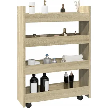 Knihovna Police z dřevotřísky VidaXL 60 x 20 cm dub sonoma