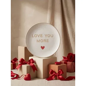 Talíř Sinsay - Valentýnský talíř s nápisem - červená - 363GI-33X - 363GI-33X-ONE