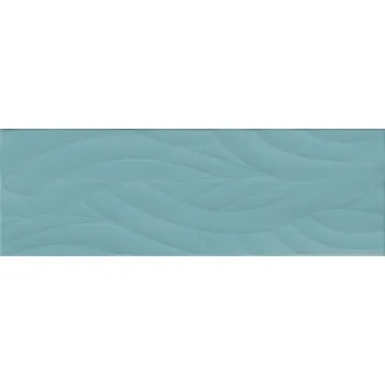 Obklad Fiji edera 3D acqua - obkládačka rektifikovaná 25x75 tyrkysová IFIR40RV