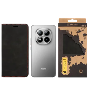 Pouzdro na mobilní telefon Flipové pouzdro Tactical Xproof pro Xiaomi Redmi Note 15 Pro+, černá