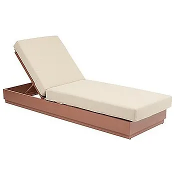 DEOKORK Hliníkové lehátko MADRID (mahagon)