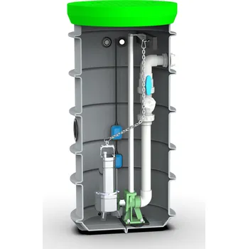 Čistička odpadních vod Roto Čerpací jímka RoPump 600x1500 mm Čerpadlo: DAB FEKA VS 750