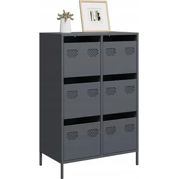 Komoda VidaXL Komoda se zásuvkami 68 x 39 x 101,5 cm antracit