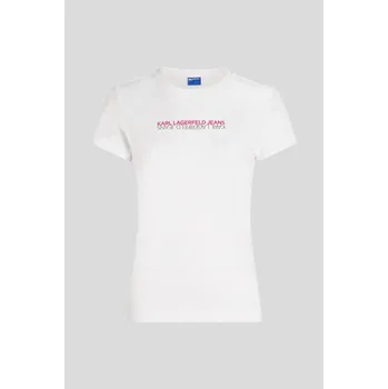 TRIČKO KARL LAGERFELD JEANS KLJ SLIM SS REFLECTION TEE WHITE