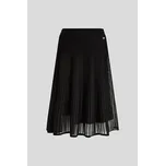 SUKNĚ KARL LAGERFELD ELEGANT FLOCK KNIT SKIRT BLACK