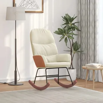 Křeslo Houpací křeslo VidaXL béžové