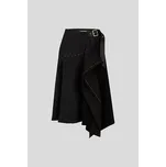 SUKNĚ KARL LAGERFELD MINI STUD DETAIL FLUID SKIRT BLACK