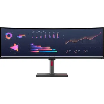 Monitor Lenovo LCD P49w-30 49" IPS zakřivený/5120x1440/6ms/HDMI/DP/TB/4xUSB/USB-C/RJ45/Výškově nastavitelný/Pivot/Vesa