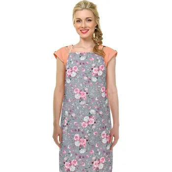 Bellatex Zástěra Adéla Květy růže růžová, 67 x 84 cm