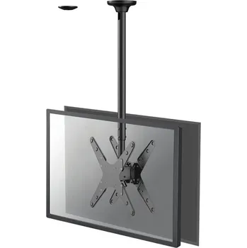 Televizní držák Neomounts FPMA-C340DBLACK / Back to Back Screen Ceiling Mount (Height: 106-156 cm) / Black