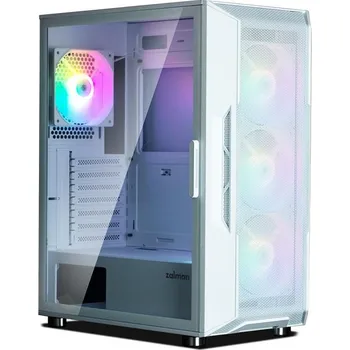 Zalman skříň I3 Neo / middle tower / ATX / 4x120 RGB / 2xUSB 3.0 / 1xUSB 2.0 / prosklená bočnice / bílá