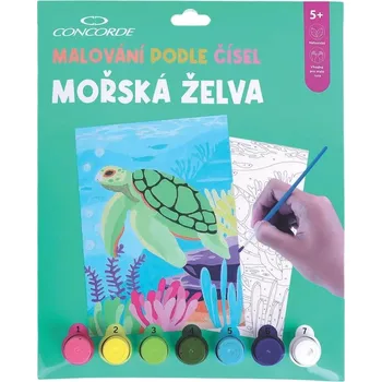 Výtvarná sada Malování podle čísel Mořská želva