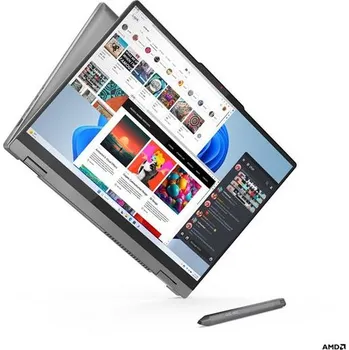 Notebook Lenovo IdeaPad 5 2-in-1 16AHP9 Ryzen 5 8645HS/AI/16GB/SSD 1TB/16"/2K/OLED/400nitů/60Hz/touch/Pero/FPR/WIN11 Home/šedá