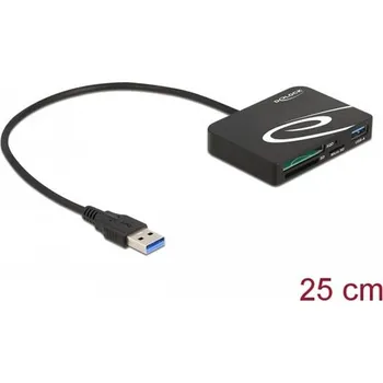 Čtečka paměťových karet Delock Čtečka karet na paměťové karty XQD / SD / Micro SD + port USB Typu-A