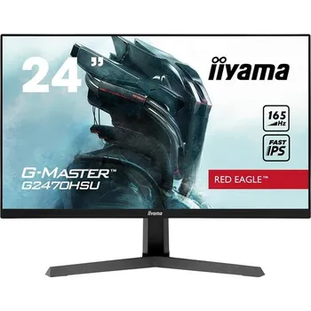 Monitor 24" iiyama G-Master G2470HSU-B1: IPS, FullHD@165Hz, 0.8ms, HDMI, DP, USB, FreeSync, černý