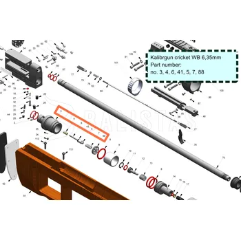 Sada jehly ventilu Kalibrgun Cricket 6,35mm