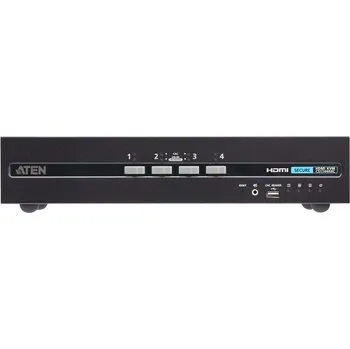 KVM přepínač Aten CS1144H4C-AT-G 4-Port USB HDMI Dual Display Secure KVM Switch with CAC (PSD PP v4.0 Compliant)