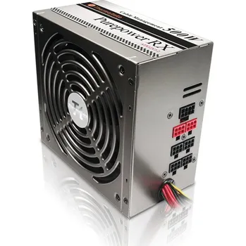 Počítačový zdroj THERMALTAKE PurePower RX™ W0142RE Cable Management 14CM Supersilent Fan 500W