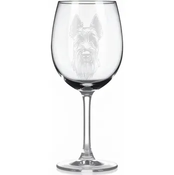 Sklenice Sklenice na víno s gravírovaným motivem – Flanderský bouvier