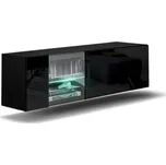 Ral Závěsná skříň GS 6 Barva dřeva: Černá matná + lesklé čelo 190683728