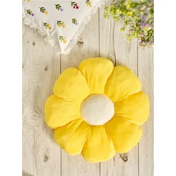 Polštář Sinsay - Polštář ve tvaru květiny - žlutá - 5070Q-11X - 5070Q-11X-ONE