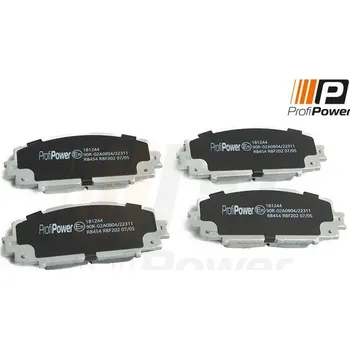 Brzdová destička Sada brzdových destiček, kotoučová brzda ProfiPower 1B1244