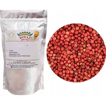 PEPŘ ČERVENÝ zrnkový aromatický růžový pepř zrna 100g