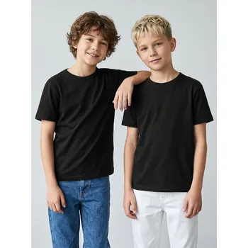 Sinsay - Bavlněná trička 2 pack - černá - 312HM-99X - 312HM-99X-164