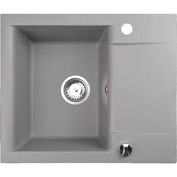 Granitový dřez Jednokomorový granitový dřez Brenor Estein 59, šedý
