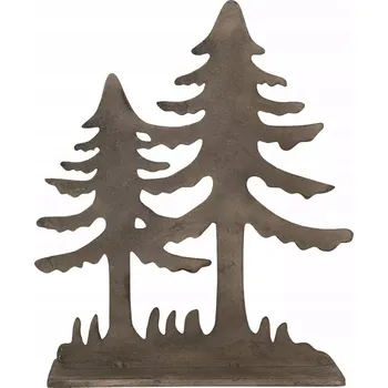 Obraz VÁNOČNÍ DEKORACE STROMEČEK LOFT KOVOVÝ na stůl poličku skříňku svátky 26cm