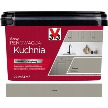 barva a nátěr na dřevo Akrylová Barva na dřevo, nábytek, dlaždice V33 2 l Taupe saténová