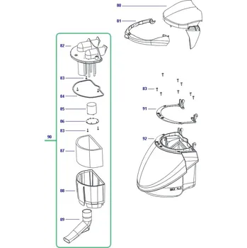 Příslušenství pro parní čistič Náhradní plastová nádržka na nečistoty pro parní vysavače Polti Lecoaspira SLDB3280