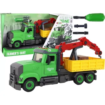 autíčko Lean Toys Autojeřáb pro otáčení a demontáž vozidel