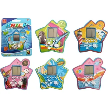 Desková hra Kapesní elektronická hra Tetris v hvězdicovém tvaru – modrá