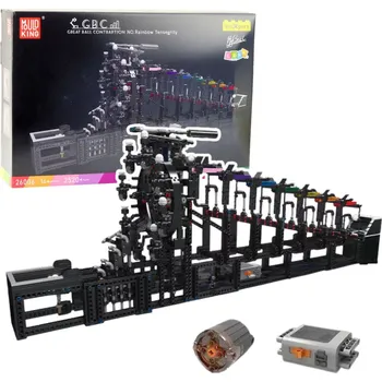 ostatní stavebnice Stavebnice kuličková dráha s elektrickým motorem, 2520 dílků